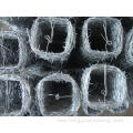 Hot galvanized plastic coated barbed